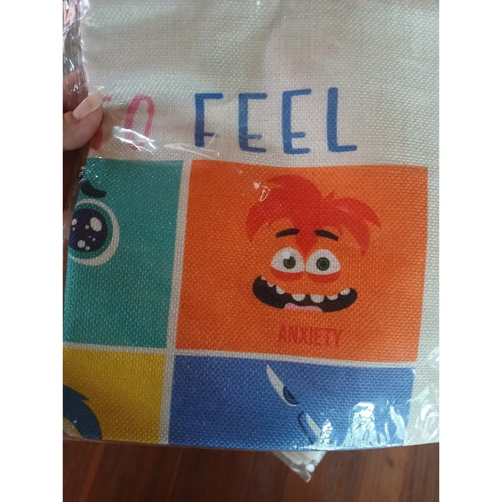 2 Inside Out 2‎ Pillow Case Burlap/canvas 18 by 18